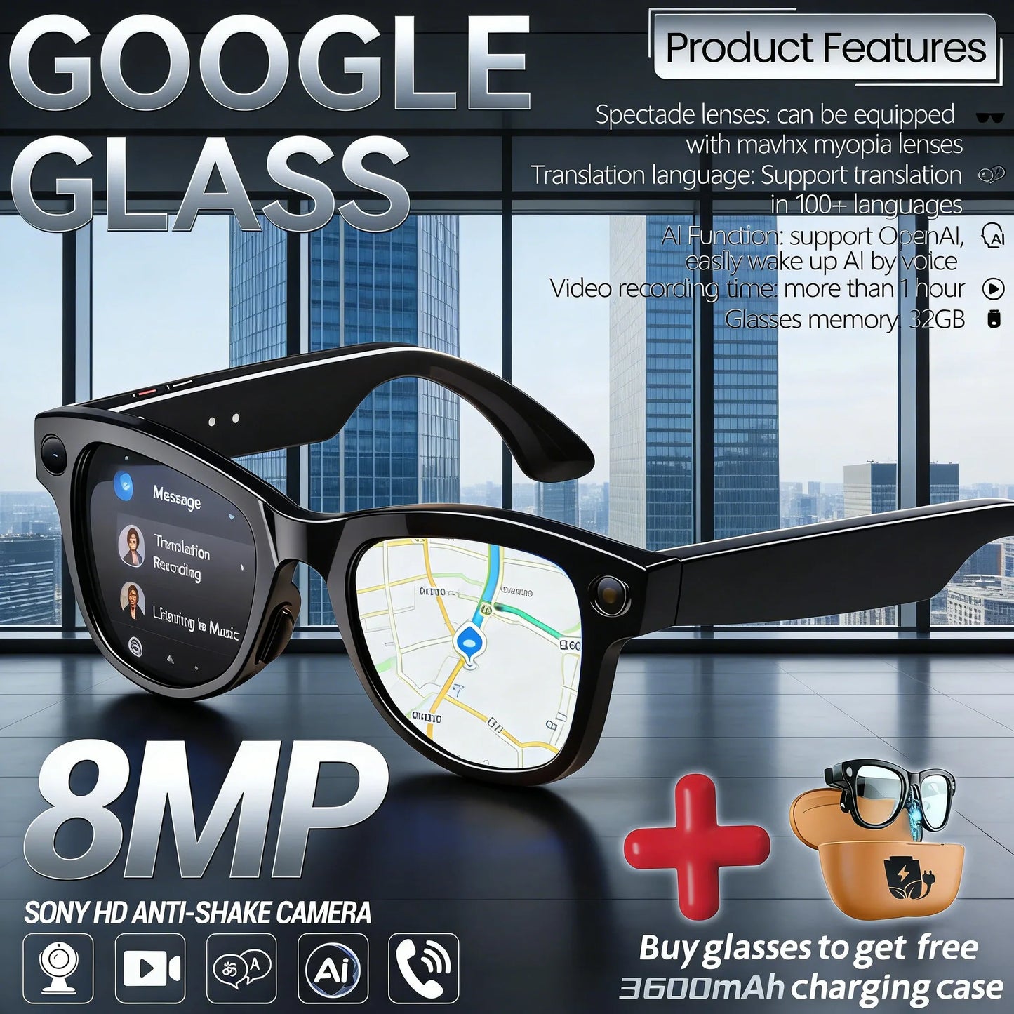 Smart Video Recording Glasses