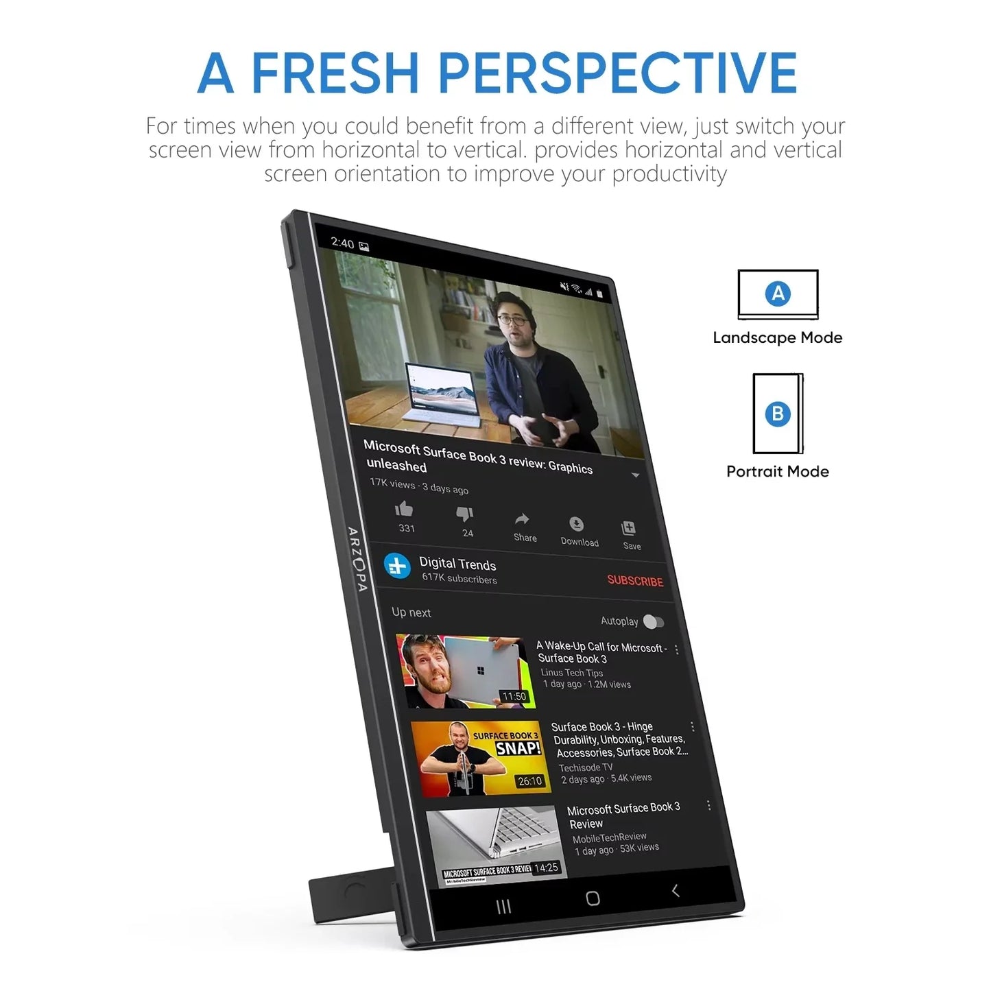 Versatile Portable Monitor Screen