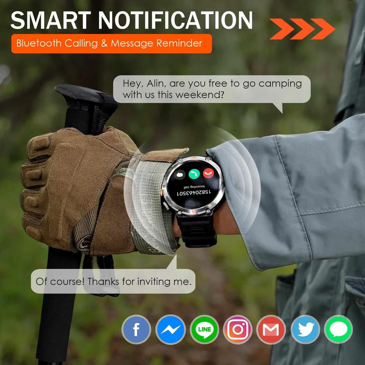Men's Touchscreen Smartwatch