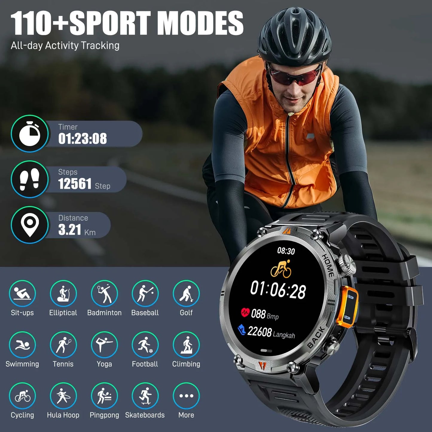 Men's Touchscreen Smartwatch