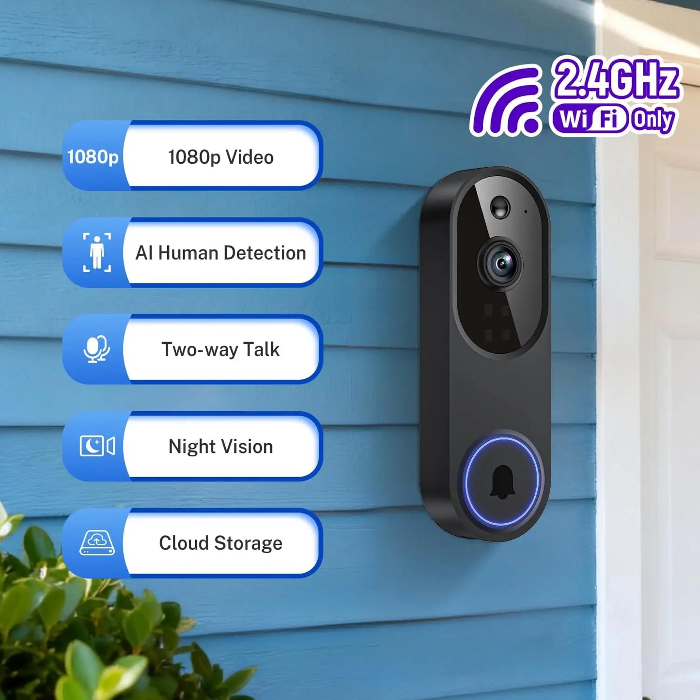 Smart Front Door Security Camera