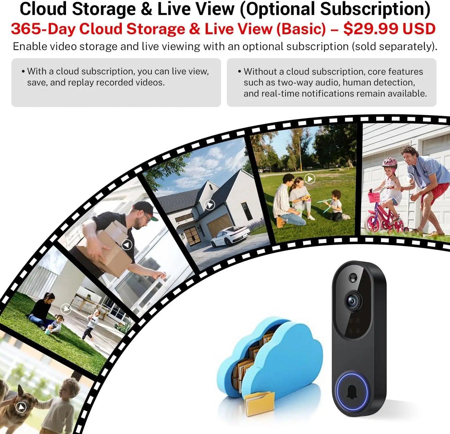 Smart Front Door Security Camera